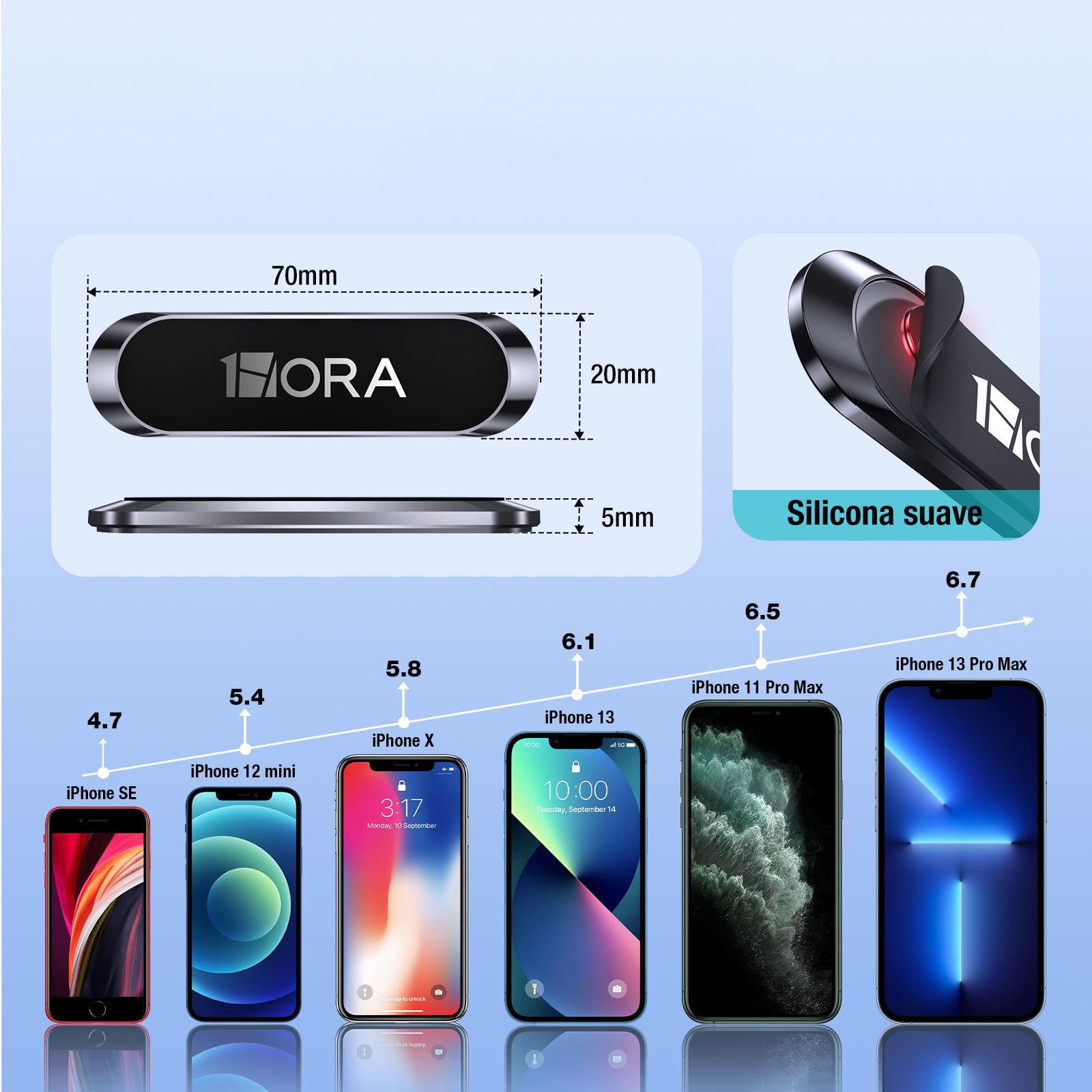 1Hora Magnetic Car Phone Holder PJ097