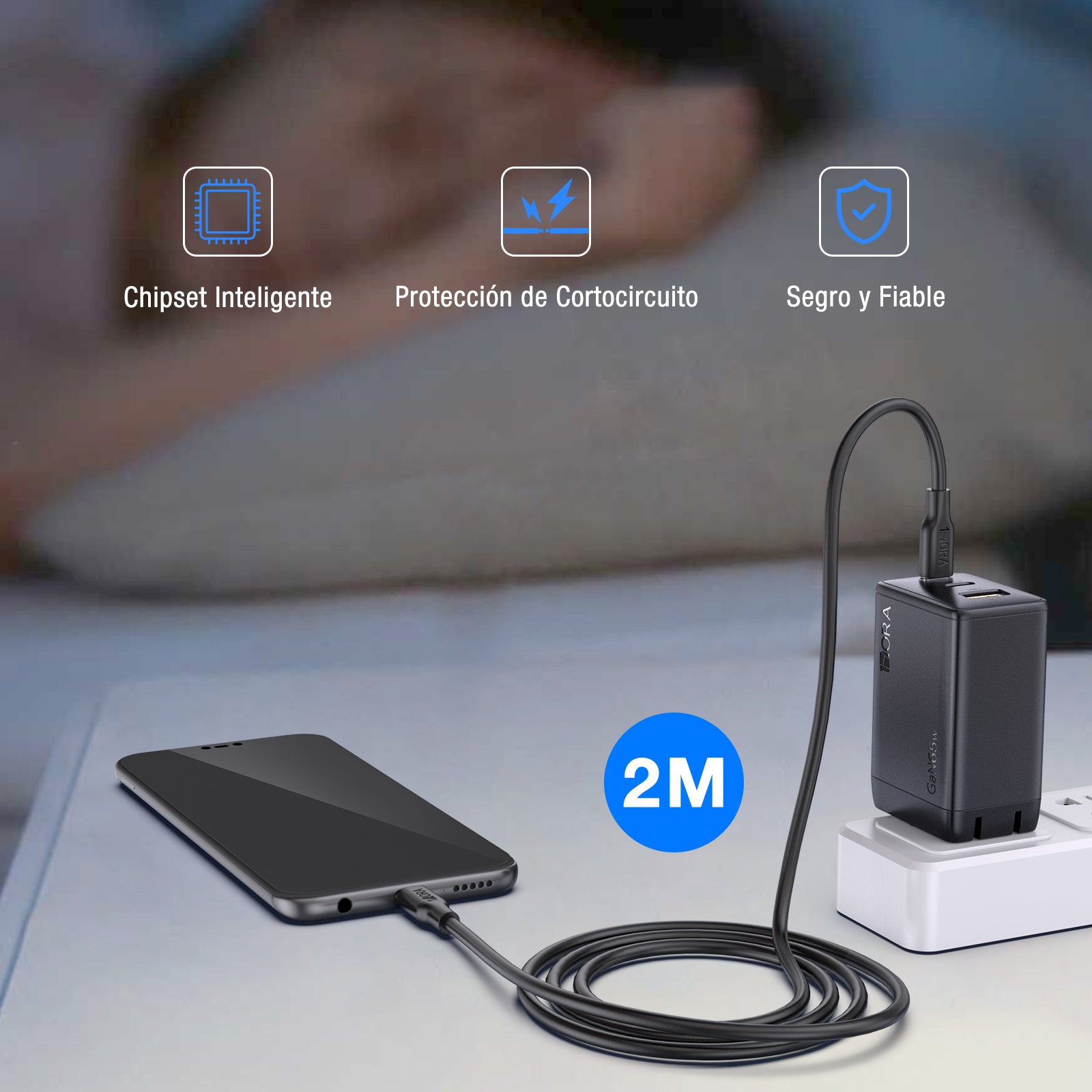 1Hora 65W GaN Charger With 3 Ports GAR322
