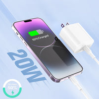 1Hora 20W Type C Charger with Lighting GAR154 Cable