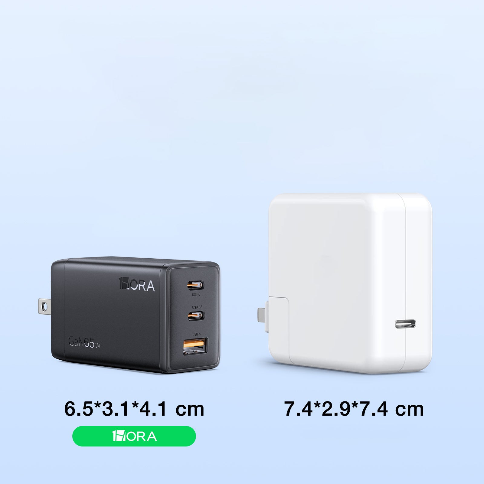 1Hora 65W GaN Charger With 3 Ports GAR322