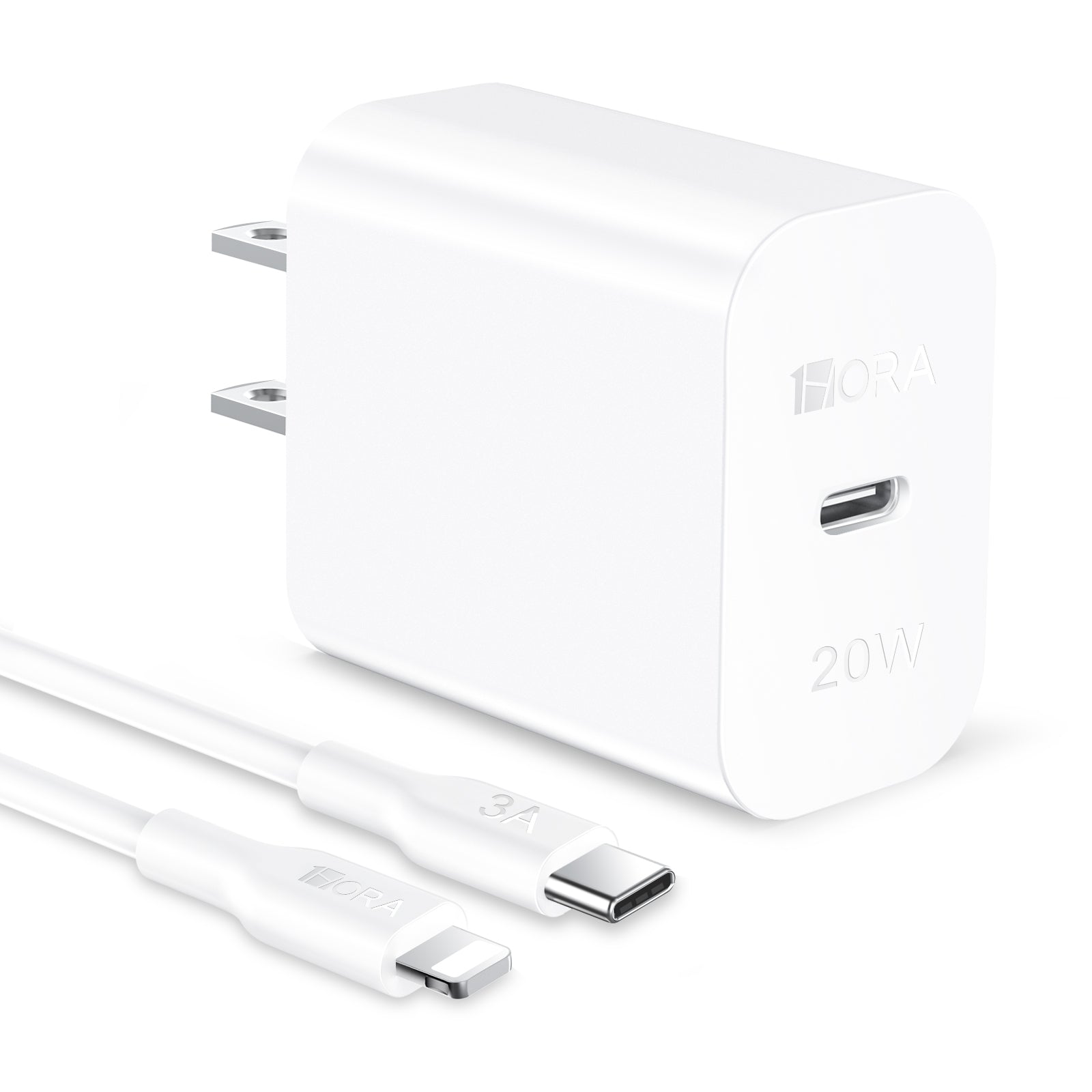 1Hora 20W Type C Charger with Lighting GAR154 Cable